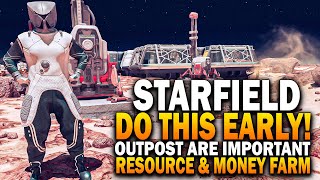 Starfield Outposts INCREDIBLY IMPORTANT The BEST Planet For Resource Farm amp Starfield Outpost Guide [upl. by Olivero353]