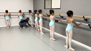 Regular class for girls 78 years old  Vaganova training in California dance ballet dancevideo [upl. by Anitaf]