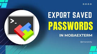 How to Export Passwords in MobaExterm [upl. by Manvil323]