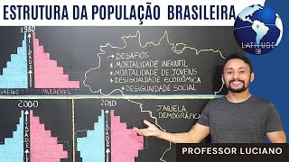 ESTRUTURA DA POPULAÇÃO BRASILEIRA  PIRÂMIDES ETÁRIAS [upl. by Sheelagh]