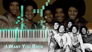 I Want You Back Piano Jackson Five [upl. by Ecraep]