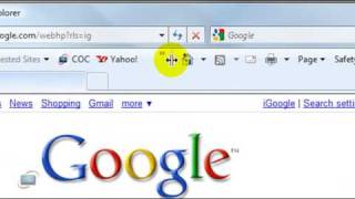 How to adjust toolbars in Internet Explorer [upl. by Aeikan883]