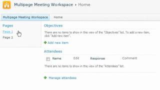 SharePoint 2010 Multipage Meeting Workspace Site Template  EPC Group [upl. by Zasuwa]