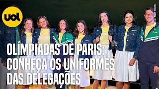 OLÍMPIADAS 2024 VEJA OS UNIFORMES QUE AS DELEGAÇÕES IRÃO UTILIZAR NA CERIMÔNIA DE ABERTURA EM PARIS [upl. by Eppie]