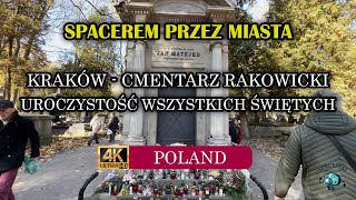 01112024 r Uroczystość Wszystkich Świętych na Cmentarzu Rakowickim – Pamięć i Refleksja 🕯️ [upl. by Aihsik890]