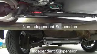 Can you tell the difference between independent suspension and nonindependent suspension [upl. by Erdnassac571]