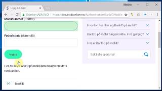 Demo Innlogging med BankID på mobil [upl. by Anawyt108]
