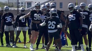 RAIDERS SOUL TRAIN LINE RETURNS MAXX CROSBY UNDERWHELMED BY ROOKIES DANCE EFFORTS [upl. by Yrroc784]