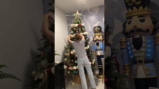 making a giant popcorn garland out of spray foam diychristmasdecor [upl. by Kensell]