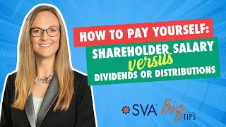 How to Pay Yourself Shareholder Salary vs Dividends or Distributions [upl. by Niak298]