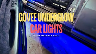 Govee Underglow Car Lights Install for 2002 Honda CRV [upl. by Sonafets]