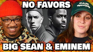 THE RHYME SCHEMES  Big Sean amp Eminem  NO FAVORS  Reaction [upl. by Hsinam]