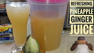 Healthy amp Refreshing Pineapple Ginger Juice Recipe 🍍 [upl. by Ateiram]