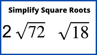 How to Simplify a Square Root [upl. by Isman563]