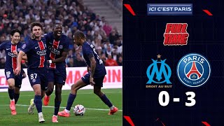 Ma reaction OLYMPIQUE DE MARSEILLE vs PARIS SG 0  3  la 9 ère journée de LIGUE 1 [upl. by Tenaej311]