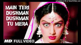 Main Teri Dushman Dushman Tu Mera Full VIDEO Song  Nagina  Rishi Kapoor Sridevi [upl. by Haidadej]