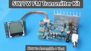 5W7W FM Transmitter module  How to assemble  Test [upl. by Giffie19]