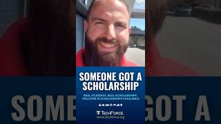 Cory Got A Scholarship  TechForce shorts scholarship techniciancareer [upl. by Ihdin]