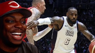 Tray Reacts To Germany vs USA Highlights  USA Basketball Showcase [upl. by Pollack]