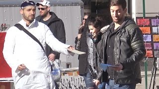 Giving Gift MUSLIM vs WHITE GUY  Social Experiment ft Karim Metwaly [upl. by Eulalia]