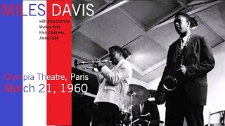 Miles Davis with John Coltrane March 21 1960 Olympia Theatre Paris [upl. by Joellyn]