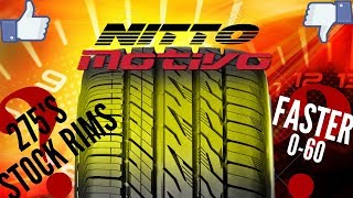 Nitto Motivo Review 2018Wider Tires on a Challenger Stock Rims [upl. by Dunston127]