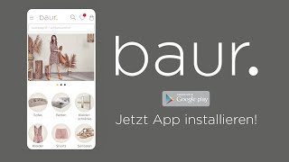 Mode Wohnen amp Technik  die BAUR App [upl. by Culosio]