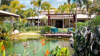 CONHECI UMA CASA COM PISCINA NATURAL E INCRÍVEL PAISAGISMO VERDADEIRO OÁSIS AQUI NO CEARÁ [upl. by Mignon773]