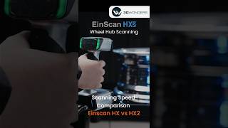 Einscan HX vs Einscan HX2  Scanning Speed Comparison  Wheel Hub [upl. by Ener705]