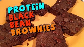 Protein Black Bean Brownies  Healthy Chocolate Brownie Recipe [upl. by Econah242]