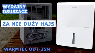 TEST  Recenzja małego osuszacza powietrza Warmtec ODT35N do 35l24h [upl. by Garv]