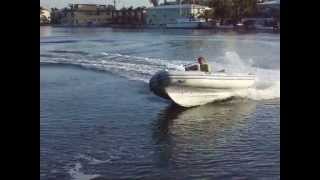 2007 Caribe Rib inflatable boat with a 90 HP Yamaha outboard [upl. by Ynavoj]