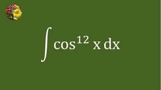 Evaluating the indefinite integral using complex numbers and binomial theorem [upl. by Franciska]