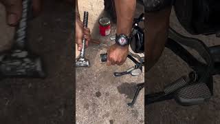 footrest rabbor problem bikelife automobile bikemechanic bikelover bike [upl. by Mooney]