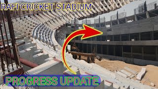 RAFI CRICKET STADIUMRafi Cricket Stadium LatestUpdateOn ConstructionWork BahriaTownKarachi PAKISTAN [upl. by Sherrill644]