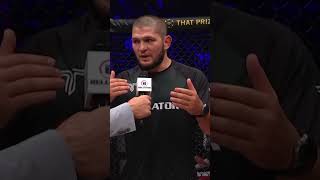 Its in the name 🙌 Khabib Nurmagomedov reflects on Usmans title defence at bellatorsandiego [upl. by Marilee]