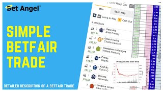 Betfair trading  A simple preoff horse racing trade  Fully explained [upl. by Nate672]