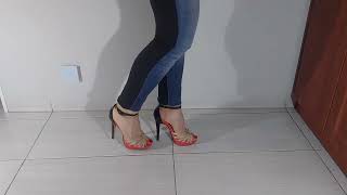 ASMR My colored shoes high heels relaxing video [upl. by Crispa97]