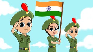 Nanha Munna Rahi Hoon I FunForKidsTV  Hindi Rhymes I 26 January song [upl. by Bealle]