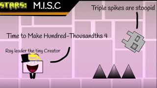 Difficulty Blocks Band TenThousandths Bonus 3 Triple spikes AAA [upl. by Nylisoj706]