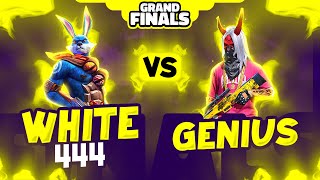 White444 🐰 Vs Genius 🔥  Free Fire 1 vs 1 Championship Grand Final [upl. by Akere826]