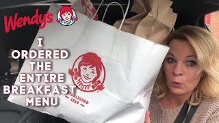 Wendys Breakfast Menu Review [upl. by Creight]