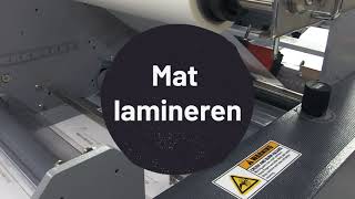 Afwerkingsmethodes  Mat lamineren [upl. by Nyleek]