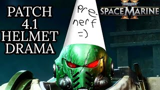 THE BIG HELMET DISPUTE OF PATCH 41 Space Marine 2 Patch 41 Reactions [upl. by Adlei2]