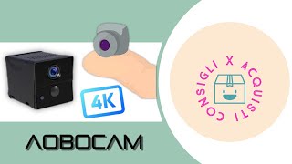 AOBOCAM Mini Telecamera 4K Qualità dimmagine Senza Compromessi amazon 🕵️‍♂️ [upl. by Tonl820]