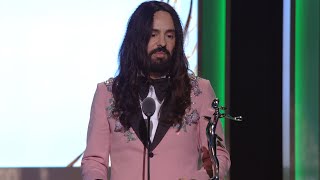 2016 CFDA Fashion Awards Alessandro Michele Receives International Award [upl. by Genna560]