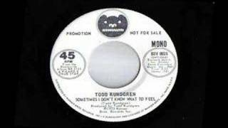 TODD RUNDGREN SOMETIMES I DONT KNOW WHAT TO FEEL MONO MIX [upl. by Benito]