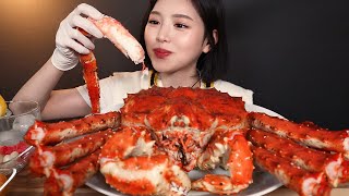 SUB역대급 꽉 찬 속살 45Kg 대왕 킹크랩 먹방🦀 고소한 내장에 밥까지 비벼서 마무으리 GIANT KingCrab MukbangASMR [upl. by Kerman]