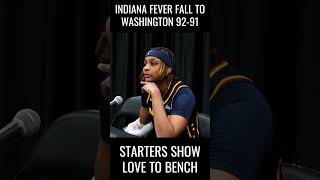 Nalyssa Smith Shows Love To Indiana Fever Bench shorts [upl. by Shaun524]