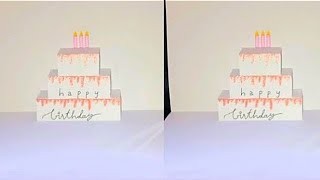 Birthday greeting card design  RM craft ideas  Full Tutorial [upl. by Theran]